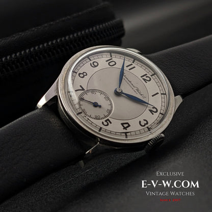 IWC Schaffhausen Art Déco / Cadran bicolore / Calibre 83 rare / Vintage Seconde Guerre mondiale 1938 / Entièrement révisée