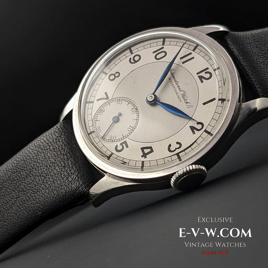IWC Schaffhausen Art Deco / Two tone dial / Rare cal 83 / Vintage WWII 1938