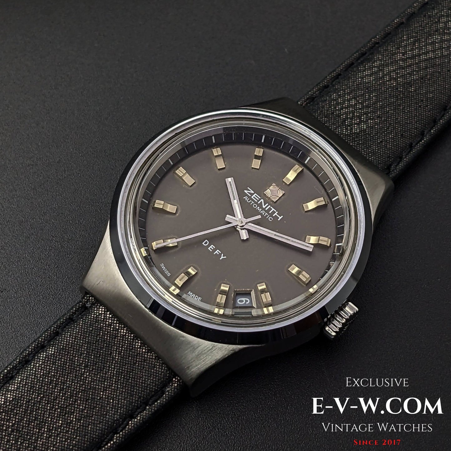 Rare Zenith DEFY Automatic Pat 493877 / Jumbo 38mm / Vintage 1970s / Cal.2572.PC / Ref.010210380 / Fully Serviced