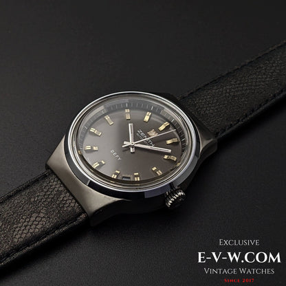 Rare montre Zenith DEFY automatique, brevet n° 493877 / Boîtier Jumbo 38 mm / Années 1970 / Calibre 2572.PC / Réf. 010210380 / Entièrement révisée
