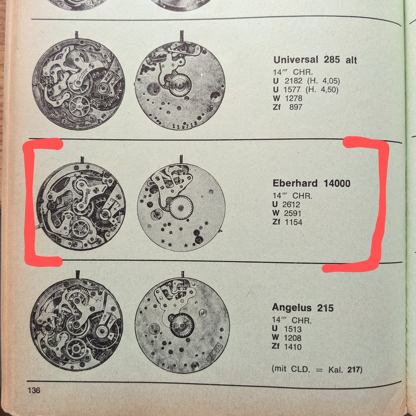 RARE Chronographe Eberhard Anniversaire 1987, calibre légendaire 310-8, 14 pouces, argent massif, édition limitée / Jumbo 38 mm