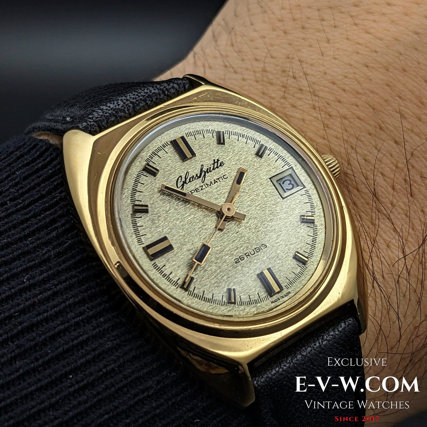 GUB Glashütte Automatic / Gold Plaque / cal 75