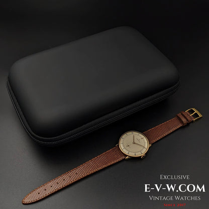 Plaque plaquée or Zenith classique / Cadran sectoriel / Calibre 40 / Vintage 1960