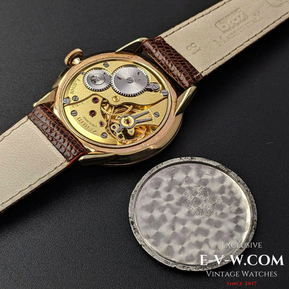 Plaque plaquée or Zenith classique / Cadran sectoriel / Calibre 40 / Vintage 1960