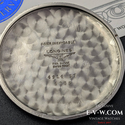 Longines Jumbo Oversized 37,5 mm / Cal. 12,68Z / Réf. 4914 / Vintage 1955 / Extrait des archives Longines