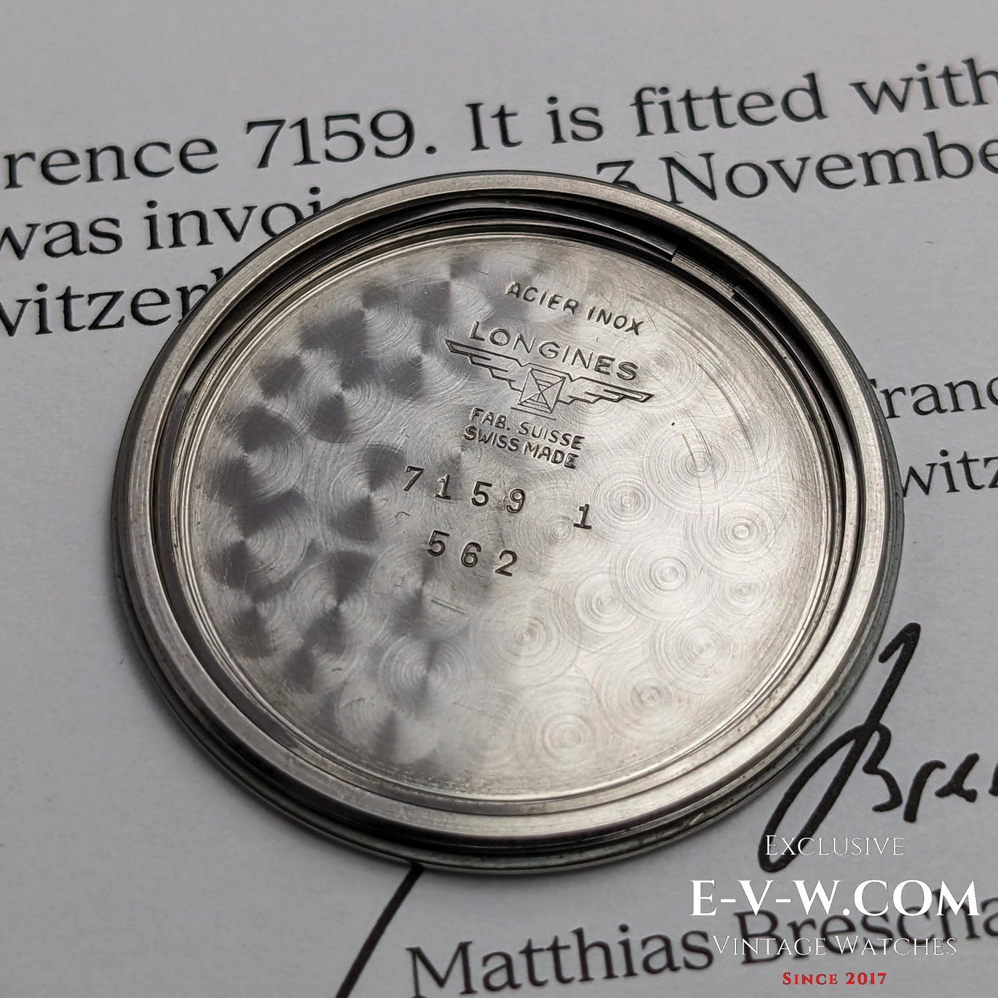 Longines Classic / cal. 280 / réf. 1759 / Millésime 1961 / Extrait des archives Longines
