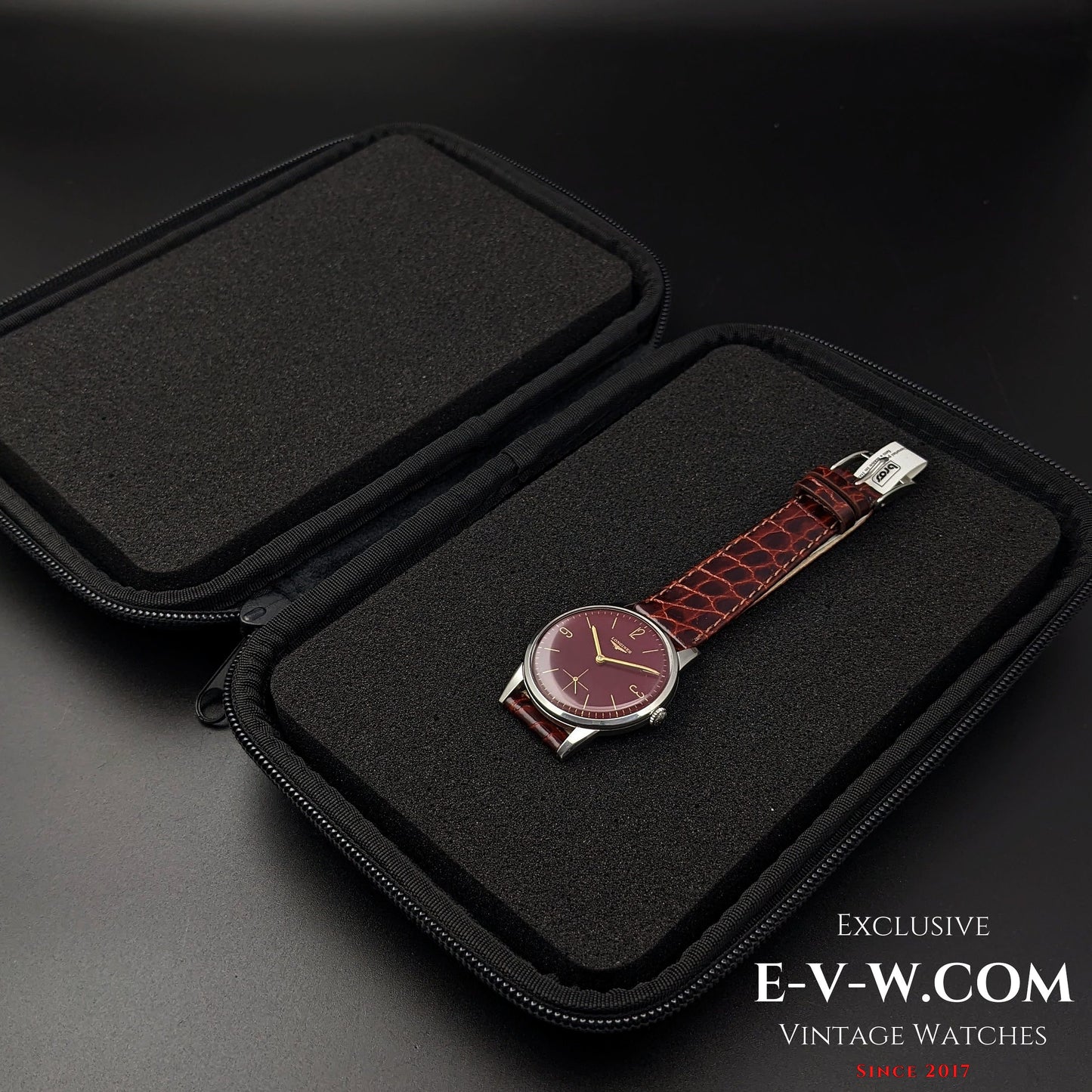 Longines Calatrava Classique / Cadran rouge / Cal. 30L / Vintage 1961