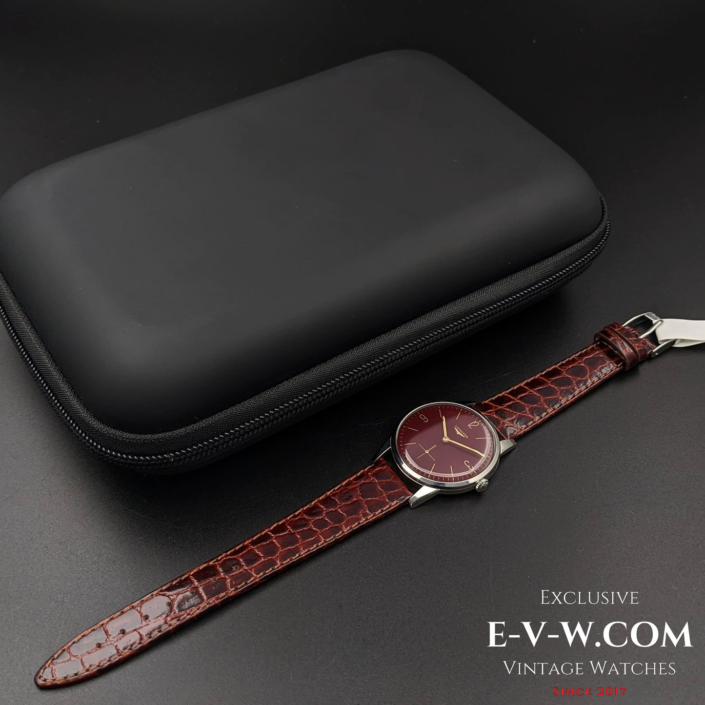 Longines Calatrava Classique / Cadran rouge / Cal. 30L / Vintage 1961