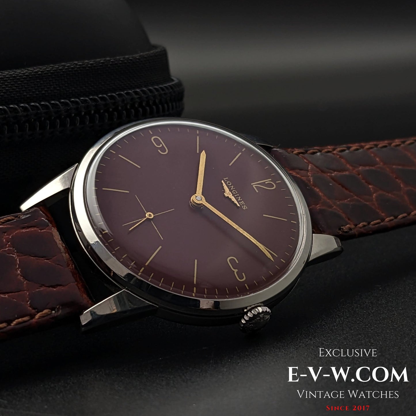 Longines Calatrava Classique / Cadran rouge / Cal. 30L / Vintage 1961