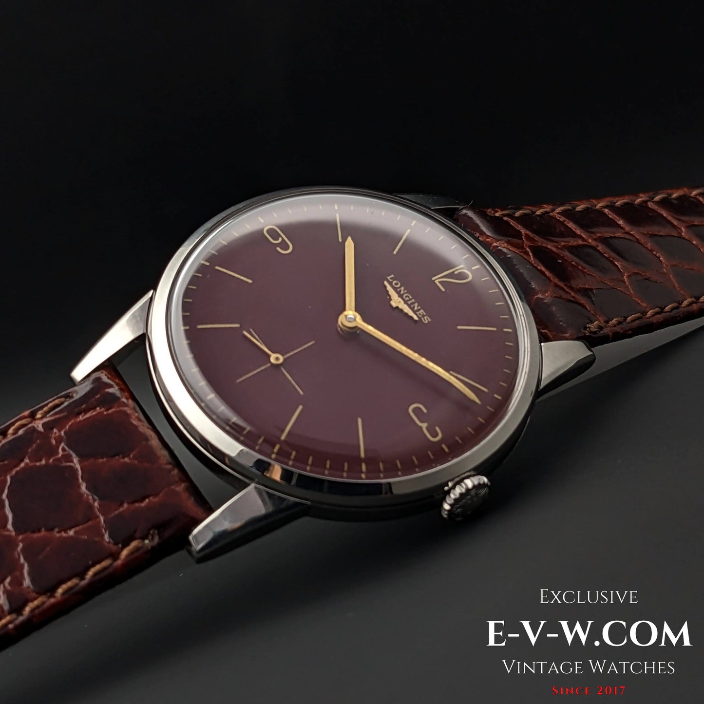 Longines Calatrava Classique / Cadran rouge / Cal. 30L / Vintage 1961
