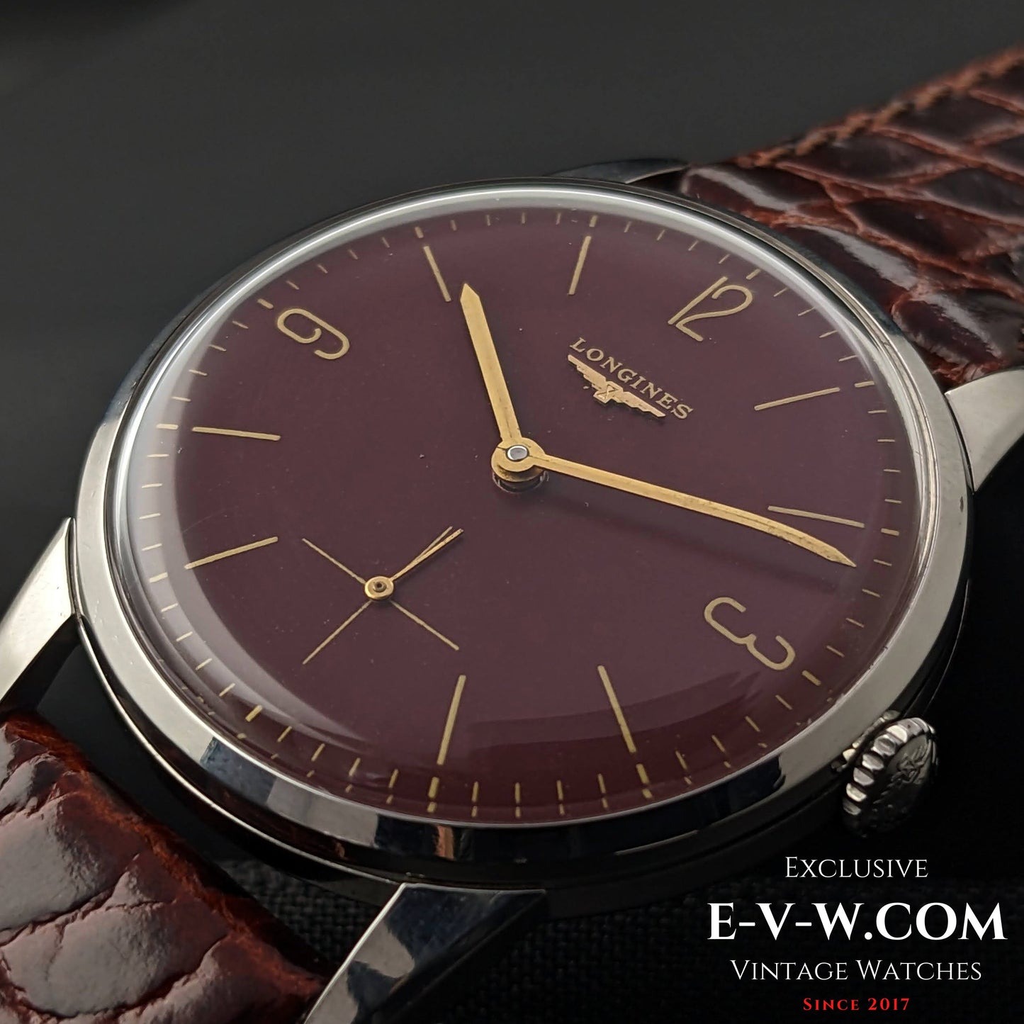 Longines Calatrava Classic  Red Dial  /cal. 30L / Vintage 1961