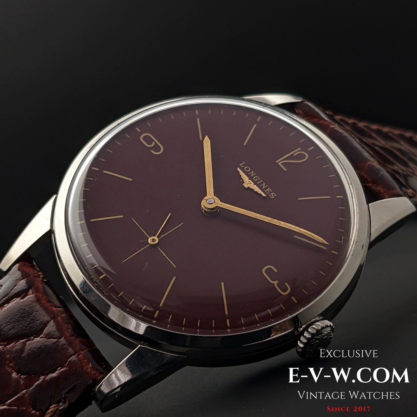 Longines Calatrava Classique / Cadran rouge / Cal. 30L / Vintage 1961