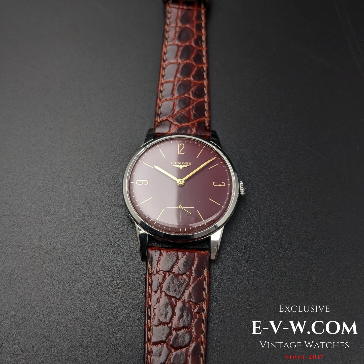 Longines Calatrava Classique / Cadran rouge / Cal. 30L / Vintage 1961