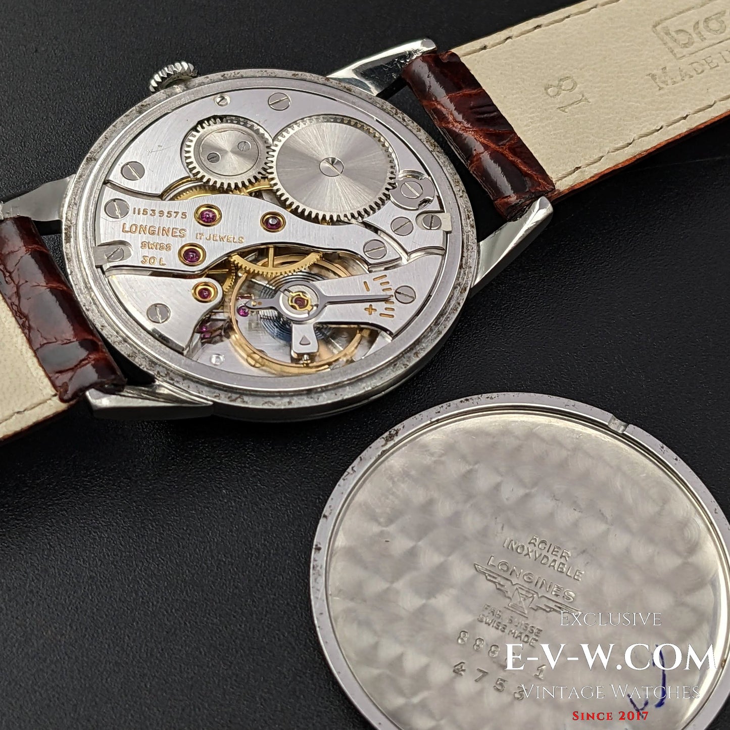 Longines Calatrava Classique / Cadran rouge / Cal. 30L / Vintage 1961