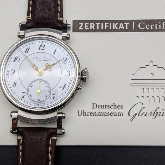 A. Lange &amp; Söhne DUF "Deutsche Uhrenfabrikation" Glashutte Antique 1916 Montre de mariage