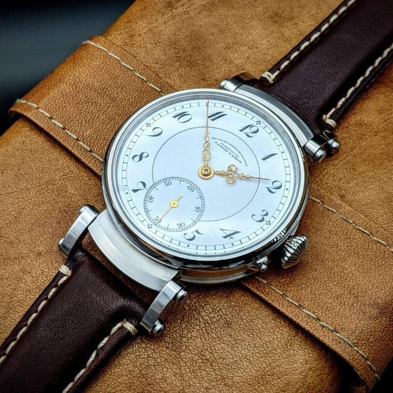 A. Lange &amp; Söhne DUF "Deutsche Uhrenfabrikation" Glashutte Antique 1916 Montre de mariage