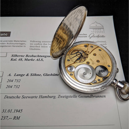 A. Lange &amp; Söhne Montre de Poche Seconde Guerre Mondiale Militaire U Boat B-Uhr 1945