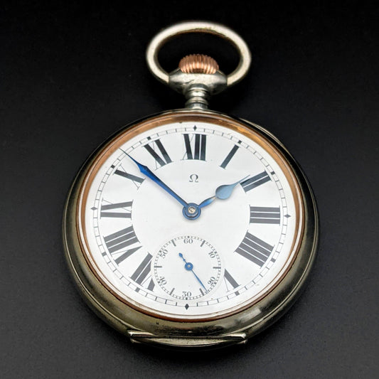 Omega 8 Days / Antique 1906 / Fully Serviced - Pocket Watch