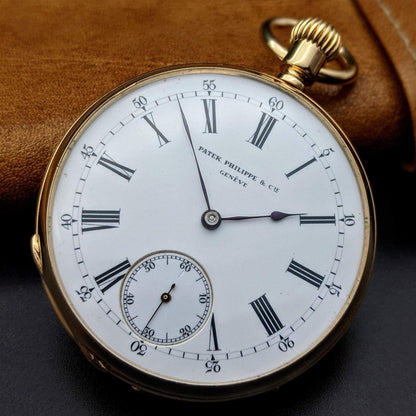 Antique Patek Philippe 18k Gold Pocket Watch 1877 