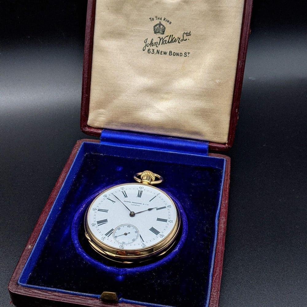 Antique Patek Philippe 18k Gold Pocket Watch 1877 