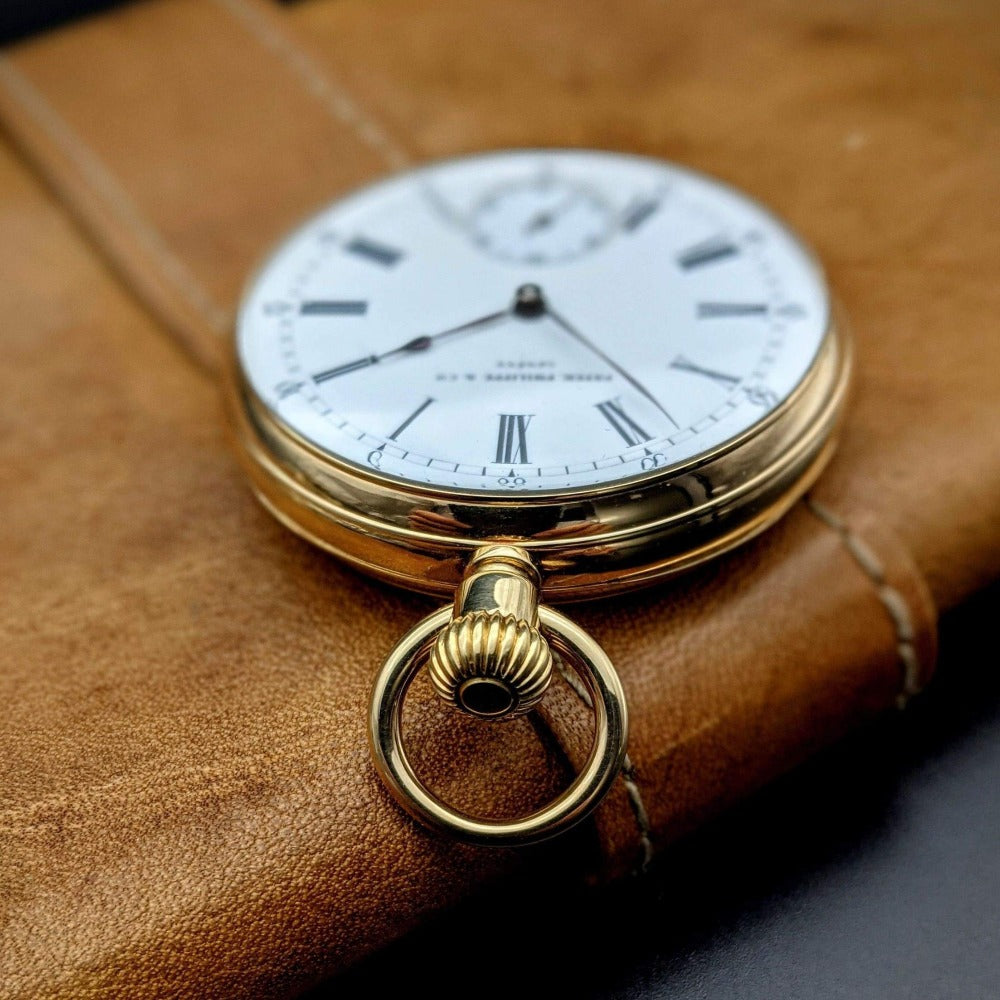 Antique Patek Philippe 18k Gold Pocket Watch 1877 