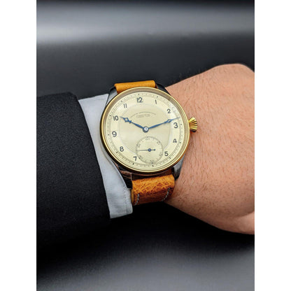 Deutsche Uhren Fabrikation Glashütte "OLIW" Lange Uhr Antique Watch1938 - Seulement 6500 pièces ont été fabriquées -Montre de mariage