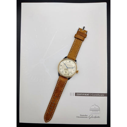 Deutsche Uhren Fabrikation Glashütte "OLIW" Lange Uhr Antique Watch1938 - Seulement 6500 pièces ont été fabriquées -Montre de mariage