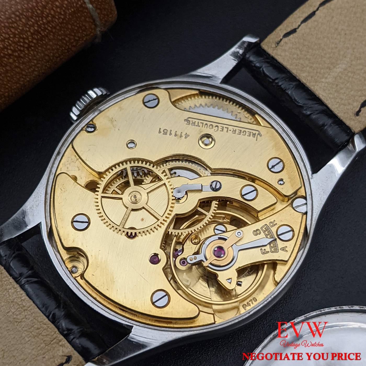 Vintage Watch Jaeger-LeCoultre movement  Royal Air Forces WWII Military Cal. P478